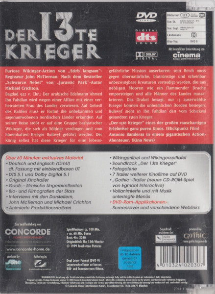 Der 13te Krieger - Glasbox DVD