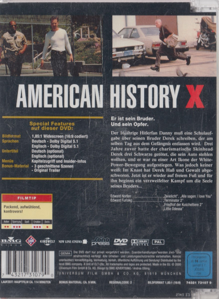American History X - Widescreen Edition  - Glasbox