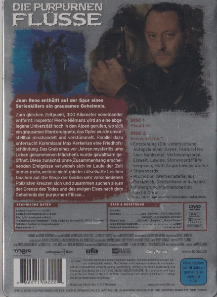 Die Purpurnen Fl�sse - Limitiert Steelbook DVD