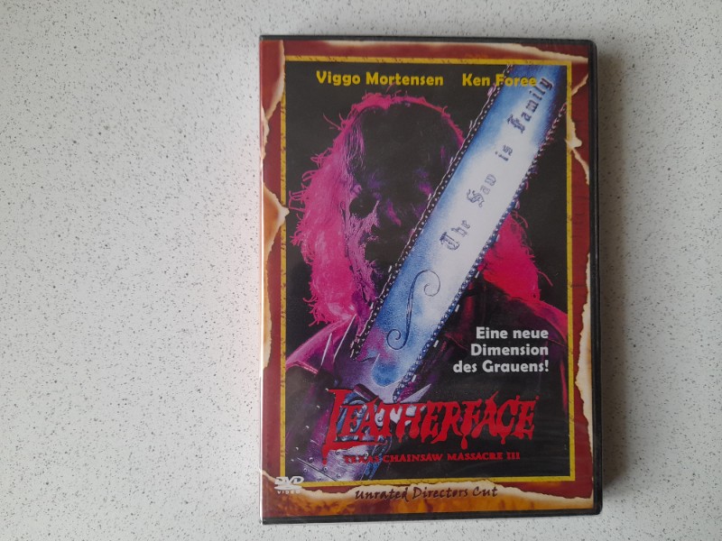 DVD - LETHERFACE - TCM III -UNRATED DIRECTOR�S CUT