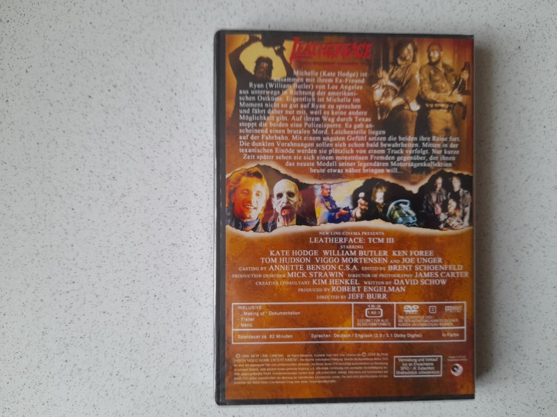 DVD - LETHERFACE - TCM III -UNRATED DIRECTOR�S CUT