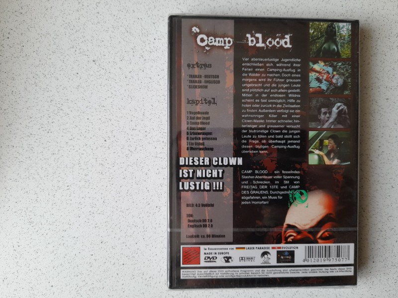 DVD : CAMP BLOOD mit JENNIFER RITCHKOFF