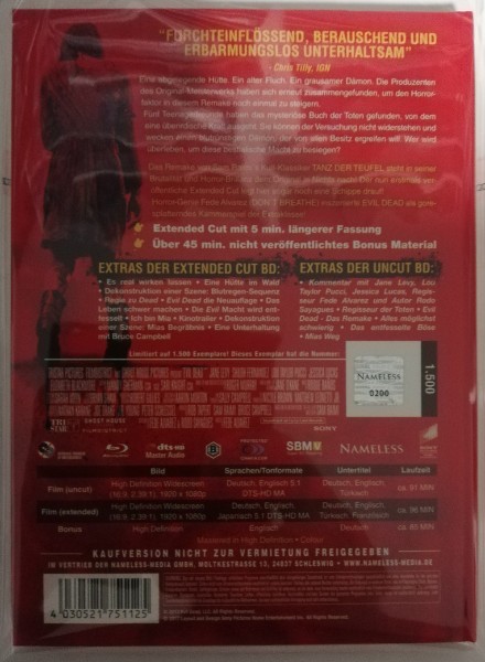 EVIL  DEAD - EXTENDED  CUT  - MEDIABOOK  ( UNCUT )