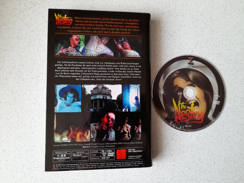 DVD- GROSSE  HARTBOX : THE NESTING