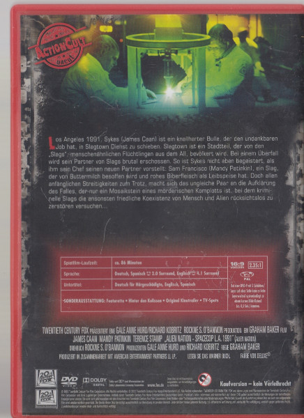 Alien Nation Spacecop L.A. 1991 - Uncut DVD