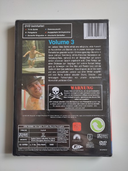 Jackass Volume Three | DVD NEU & OVP, FSK 18 UNCUT