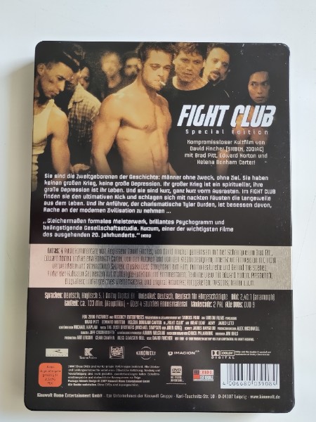 Fight Club ��2 DVD Steelbook | FSK 18 UNCUT