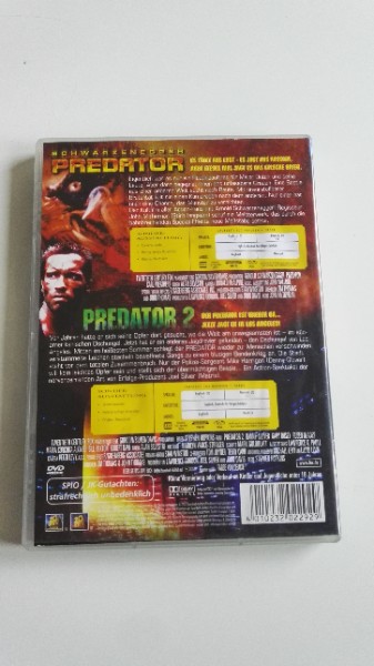 Predator 1 + 2 | 2 DVD, sehr gut | FSK 18 UNCUT