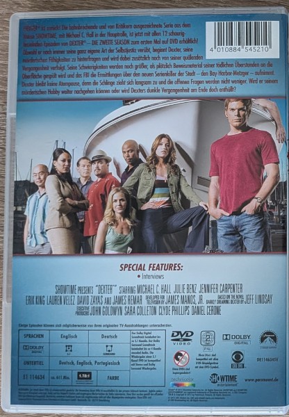 Dexter Die zweite Season DVD
