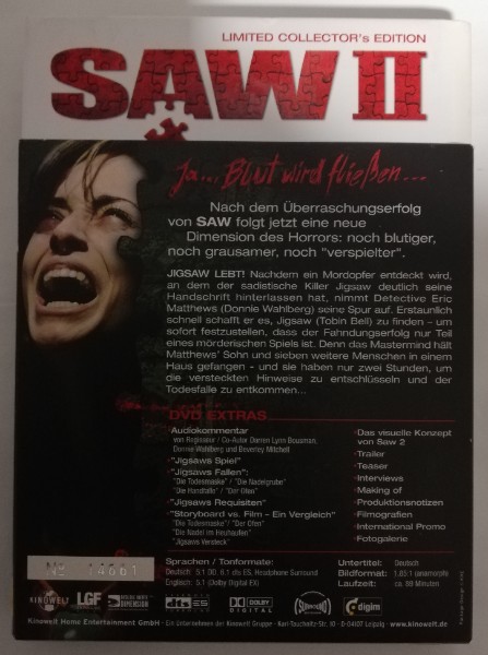 SAW  2   ( UNCUT )  MEDIABOOK