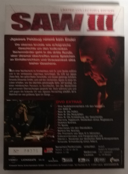 SAW  3   ( UNCUT )  MEDIABOOK