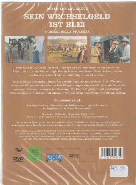 Sein Wechselgeld ist Blei -  DVD Neu