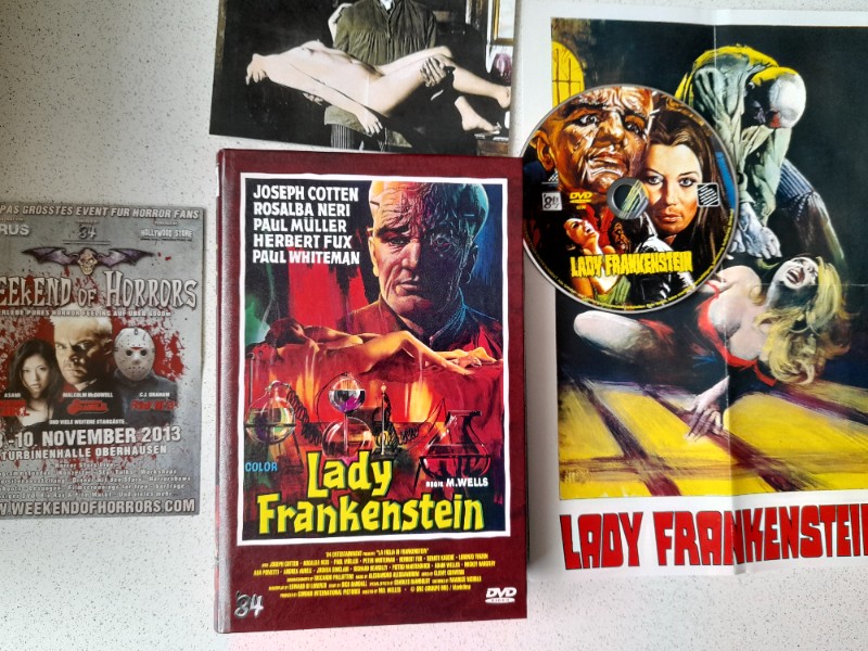 DVD- GROSSE  HARTBOX : LADY FRANKENSTEIN