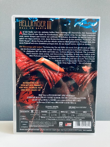 Hellraiser 3 � Hell On Earth � UNCUT  |  DVD