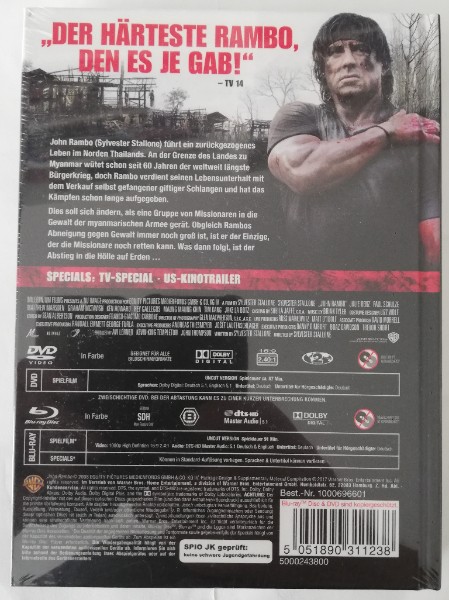 JOHN  RAMBO  -  MEDIABOOK ( UNCUT ) NEU  IN FOLIE