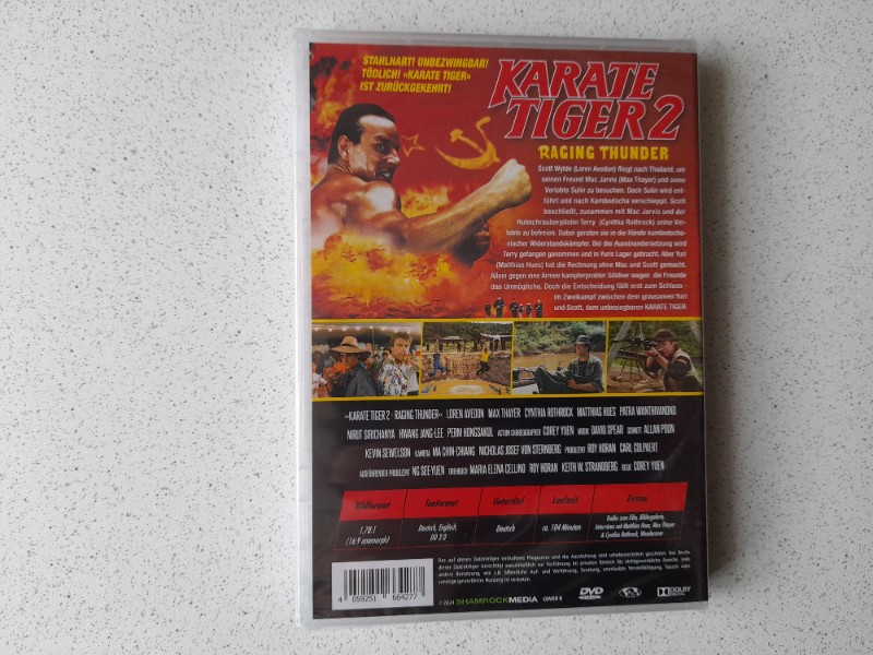 DVD : KARATE TIGER 2 mit  CYNTHIA ROTHROCK