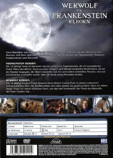 Werwolf vs. Frankenstein Reborn - uncut - DVD Neu