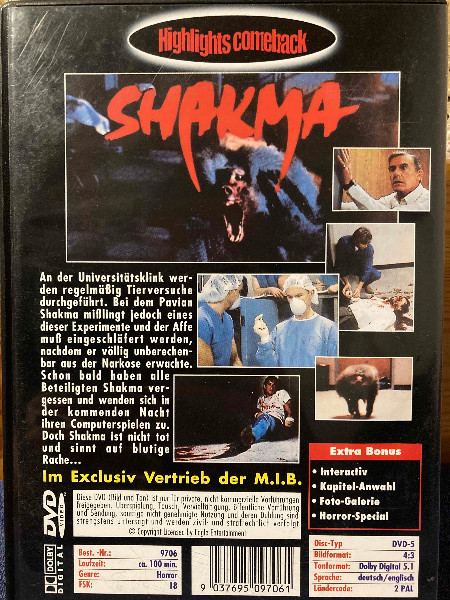 Shakma - Uncut Version - RARIT�T Kult-Classic
