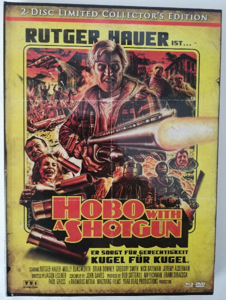 HOBO  WITH  A SHOTGUN  - MEDIABOOK (UNCUT)BLURAY