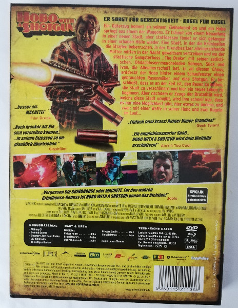 HOBO  WITH  A SHOTGUN  - MEDIABOOK (UNCUT)BLURAY