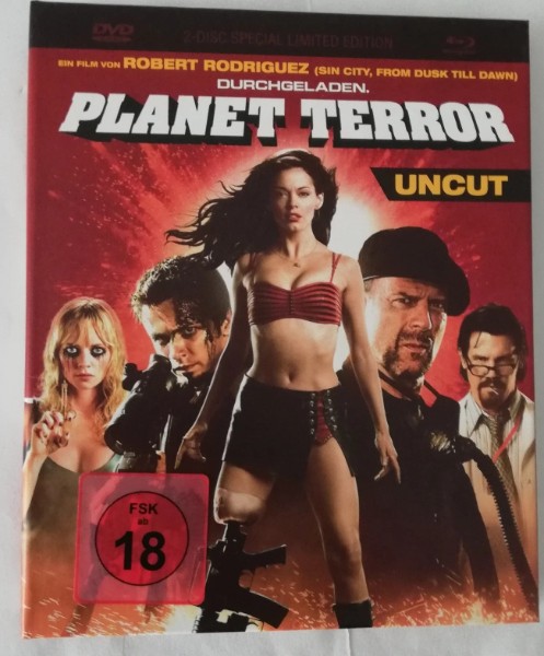 PLANET  TERROR  - MEDIABOOK  ( UNCUT ) BLURAY