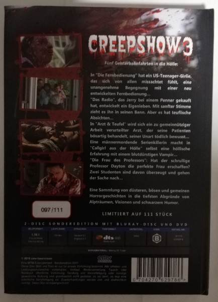 CREEPSHOW  3   - MEDIABOOK  ( UNCUT )  BLURAY