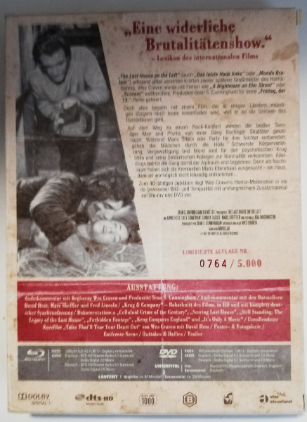 THE LAST HOUSE ON THE LEFT-3 DISCS ( UNCUT )BLURAY