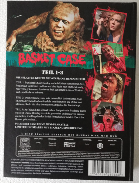 BASKET  CASE  TRILOGIE  ( UNCUT )  BLURAY