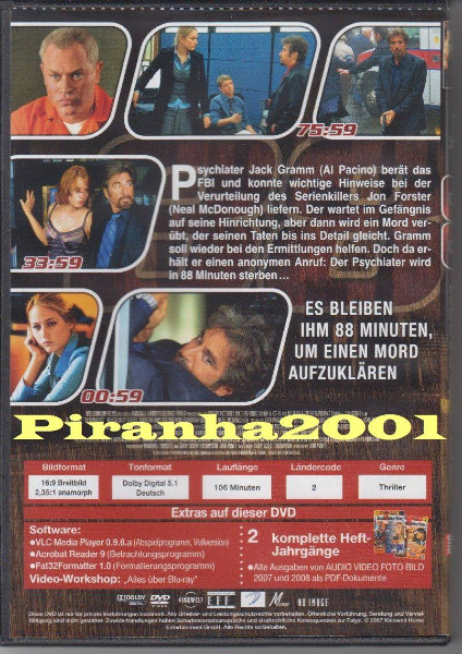 88 Minutes - UNCUT - Al Pacino - Klassiker - Kult