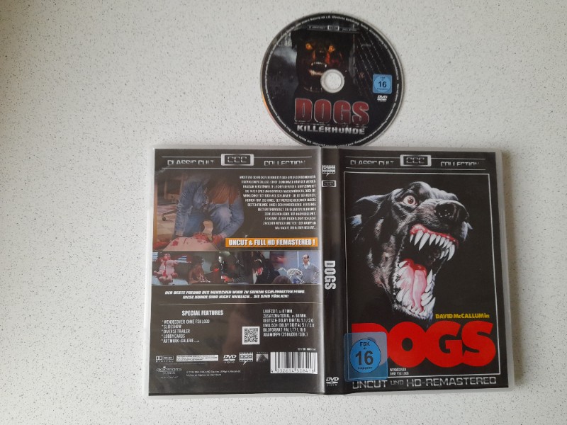 DVD - DOGS - UNCUT -  mit DAVID McCALLUM