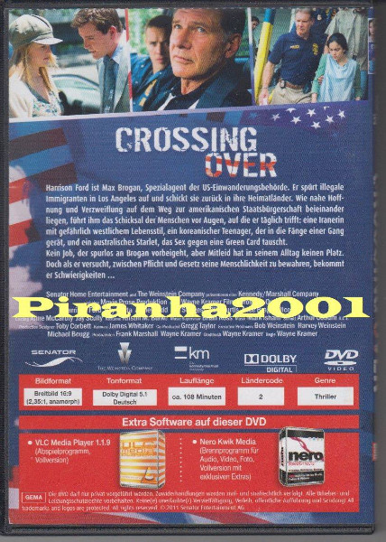 Crossing Over - UNCUT - Harrison Ford - OVP