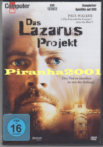 Das Lazarus Projekt - UNCUT - Paul Walker - OVP