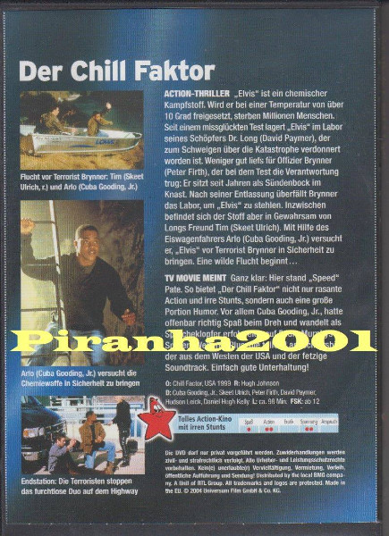 Der Chill Faktor - UNCUT - Cuba Gooding Jr. - Kult