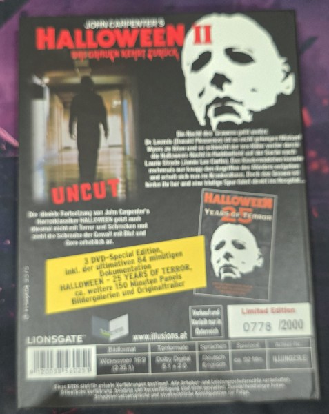 Halloween 2 - Das Grauen kehrt zur�ck MB tadellos