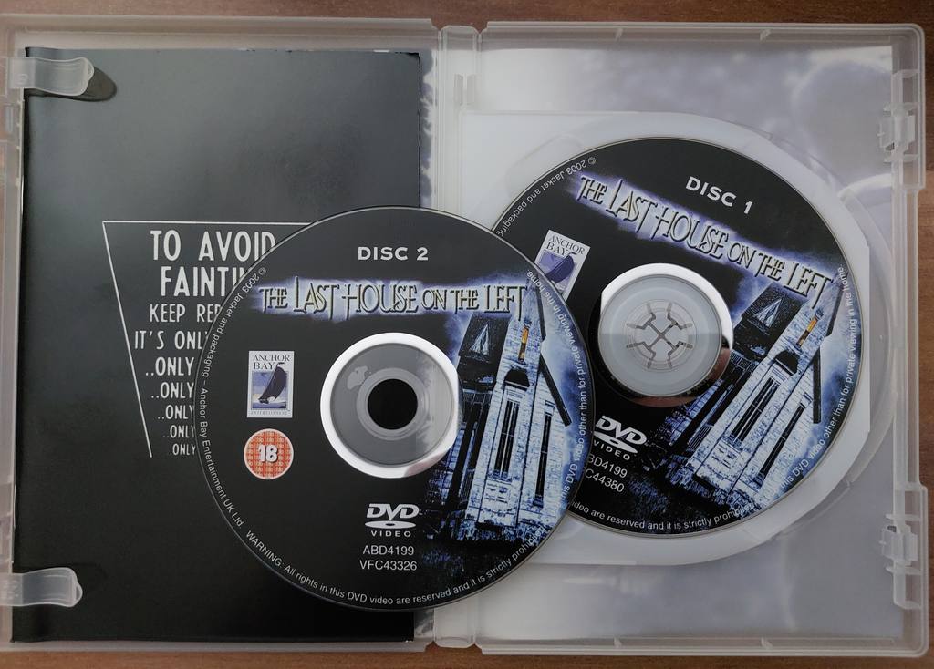 Last House On The Left (DVD, 2003). 2-Disc Special
