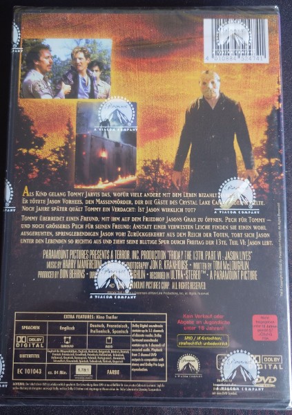 Freitag der 13. - Teil 6 - Jason lebt DVD OOP, OVP