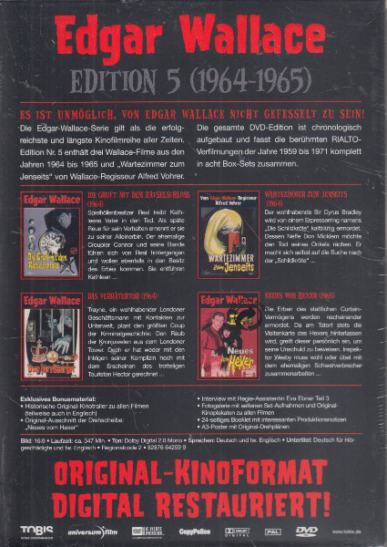 Edgar Wallace Edition 5 - Boxset - DVD Neu