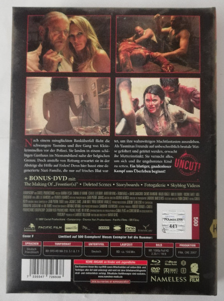 FRONTIERS  - WATTIERTES MEDIABOOK ( UNCUT ) BLUAY