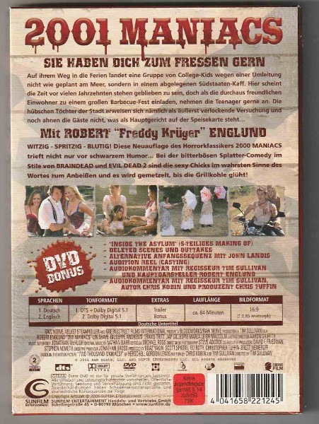 2001 Maniacs - Sie haben dich zum fressen gern