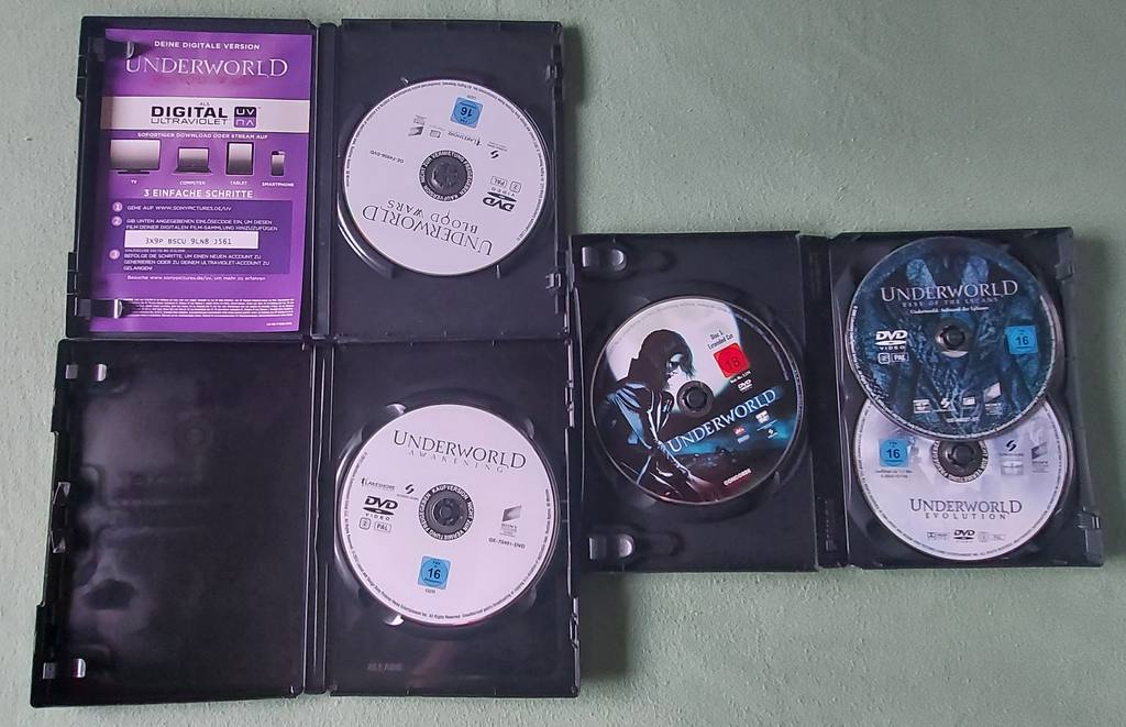 Underworld 1 2 3 4 5 DVD