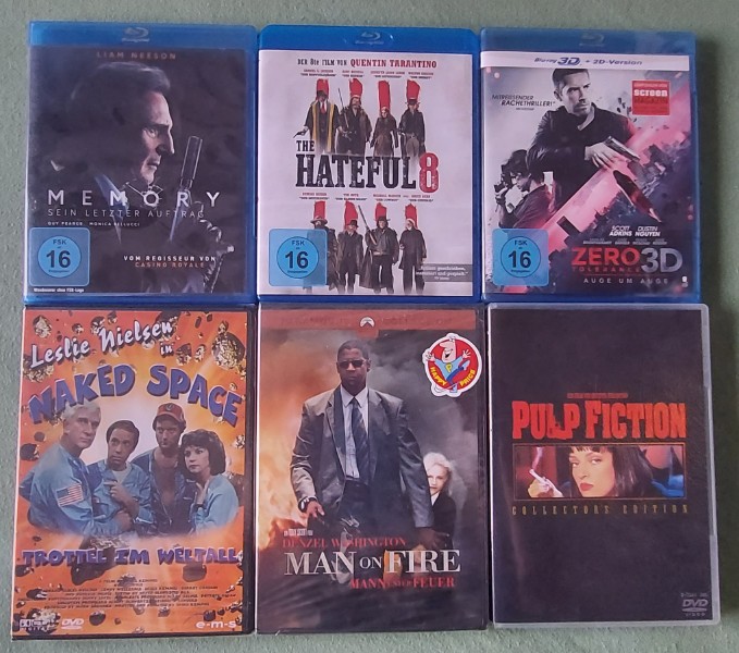 The Hateful 8, Pulp Fiction, Leslie Nielsen etc.