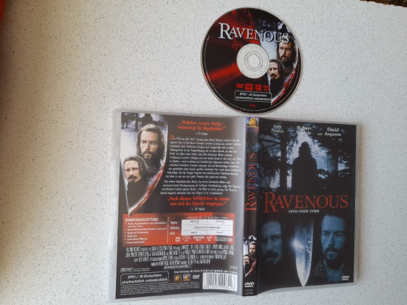 DVD - RAVENOUS - FRISS ODER STIRB - GUY PEARCE