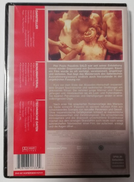 DIE 120 TAGE  VON  SODOM   ( UNCUT ) NEU IN FOLIE