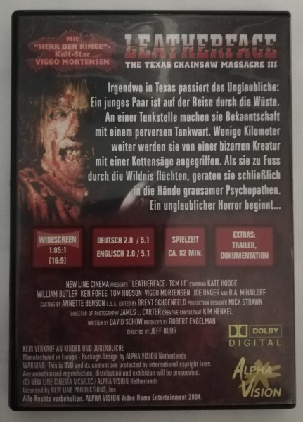 TEXAS CHAINSAW MASSACRE  3   ( UNCUT )