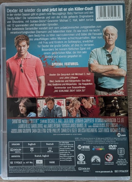 Dexter Die vierte Season DVD
