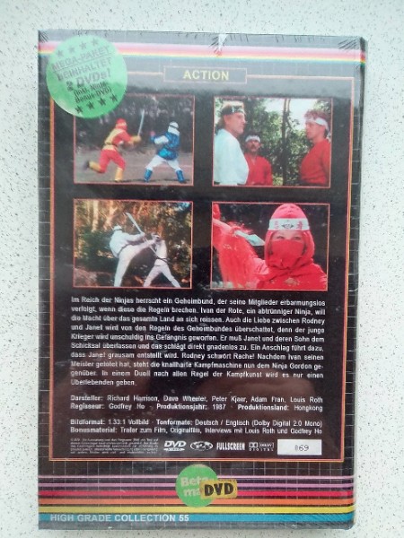 DVD - NINJA COMMANDMENTS - GROSSE  HARTBOX