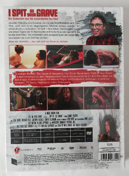 I  SPIT  ON  YOUR GRAVE  MEDIABOOK ( UNCUT )BLURAY