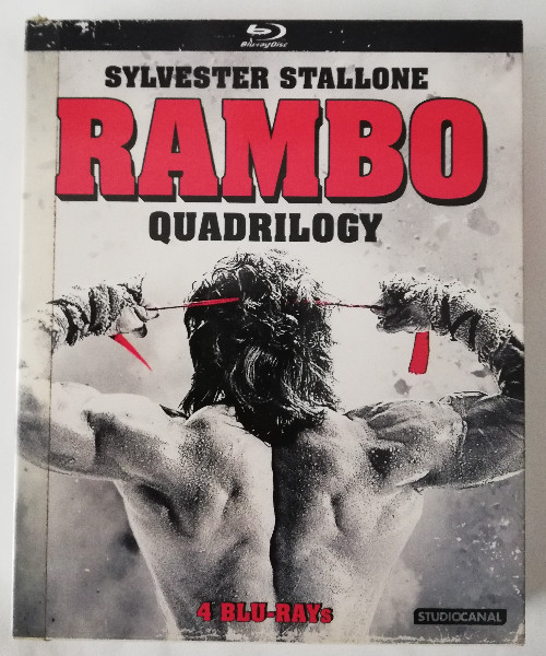 RAMBO - QUADRILOGY ( UNCUT) IM PAPPSCHUBER  BLURAY