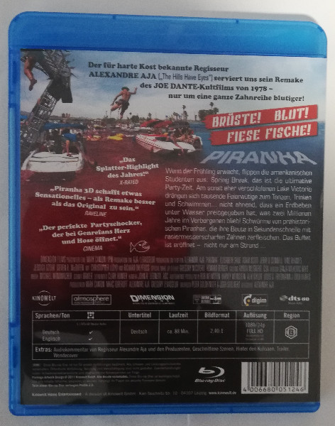 PIRANHA  1  (  UNCUT  )  BLURAY