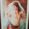Erotische Frau Leinen Bild 45x35cm